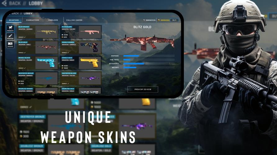 Shadowstrike FPS Capture d'écran 3