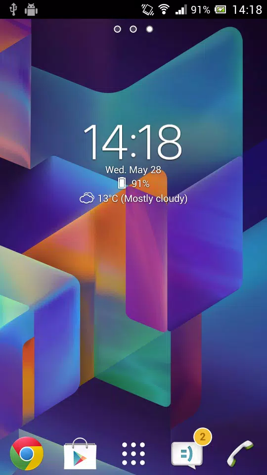 Digital Clock Widget Xperia Screenshot 0