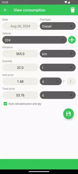 Fuel Consumption应用截图第2张