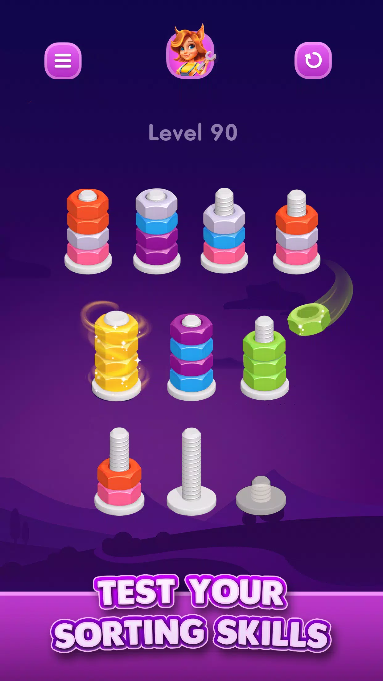 Nut Sort: Color Sorting Game Screenshot 3