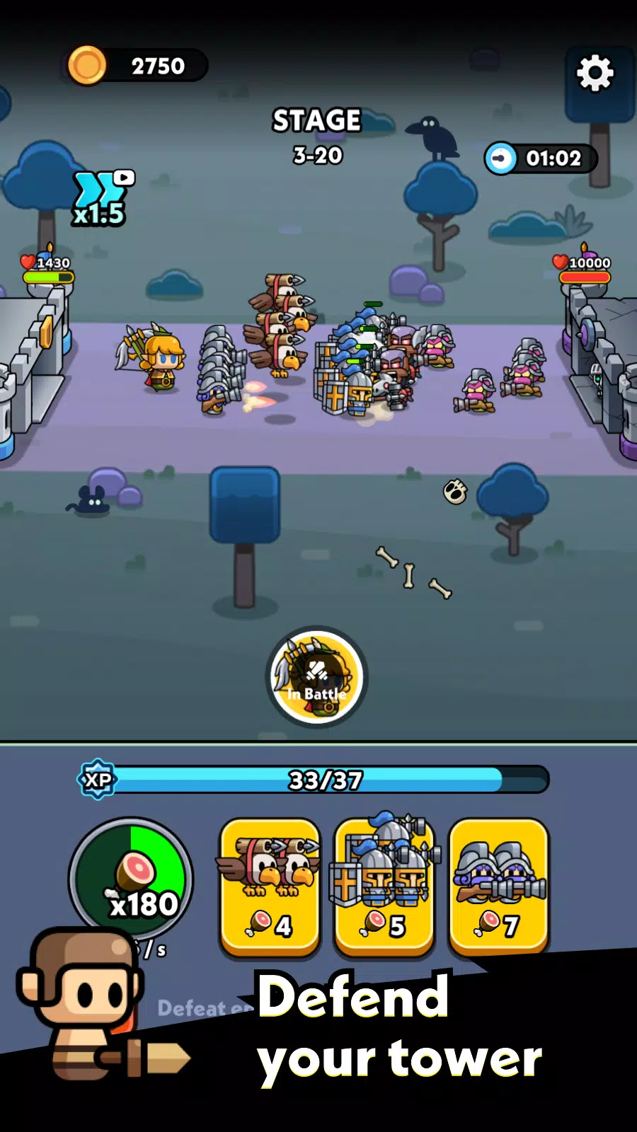 Tiny Warriors Go! Ảnh chụp màn hình 2