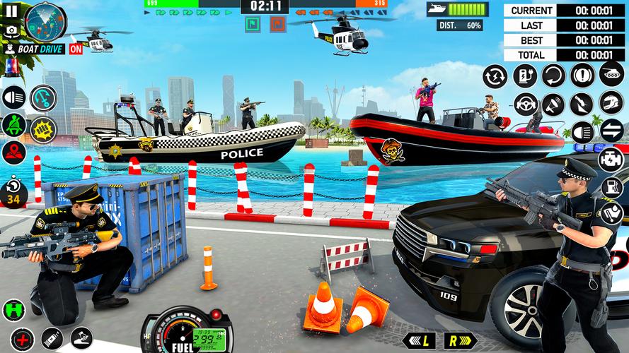 Police Boat Chase Crime Games应用截图第1张