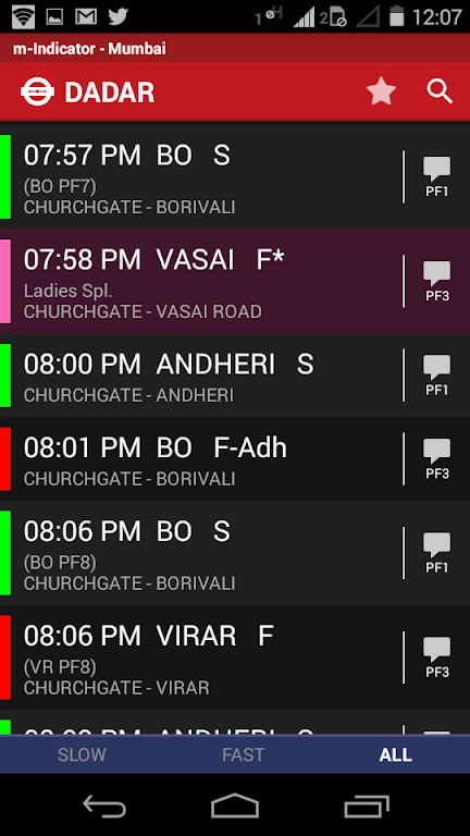 m-Indicator: Mumbai Local Captura de tela 3