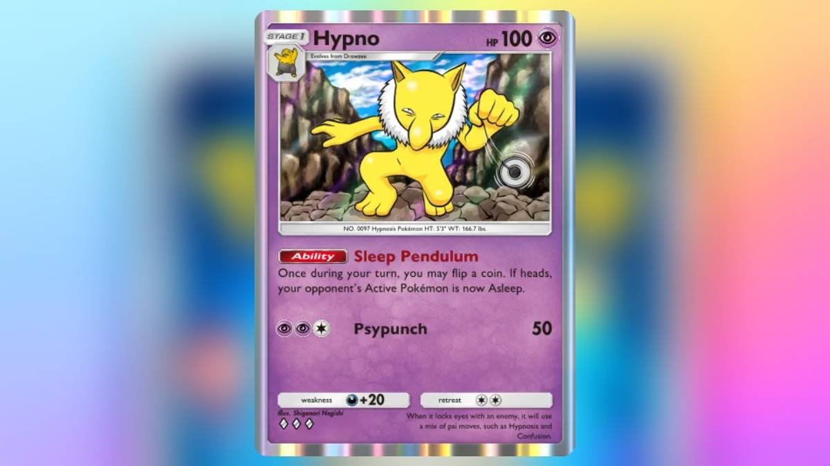 Hypno từ Pokemon TCG Pocket, thẻ tốt nhất có thể gây ra tình trạng giấc ngủ