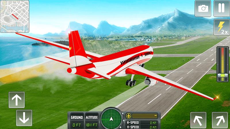 Flying Airplane Pilot Games 螢幕截圖 2