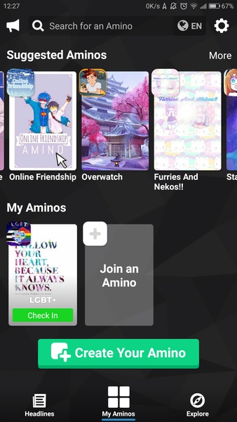 Amino: Communities und Chats Screenshot 0