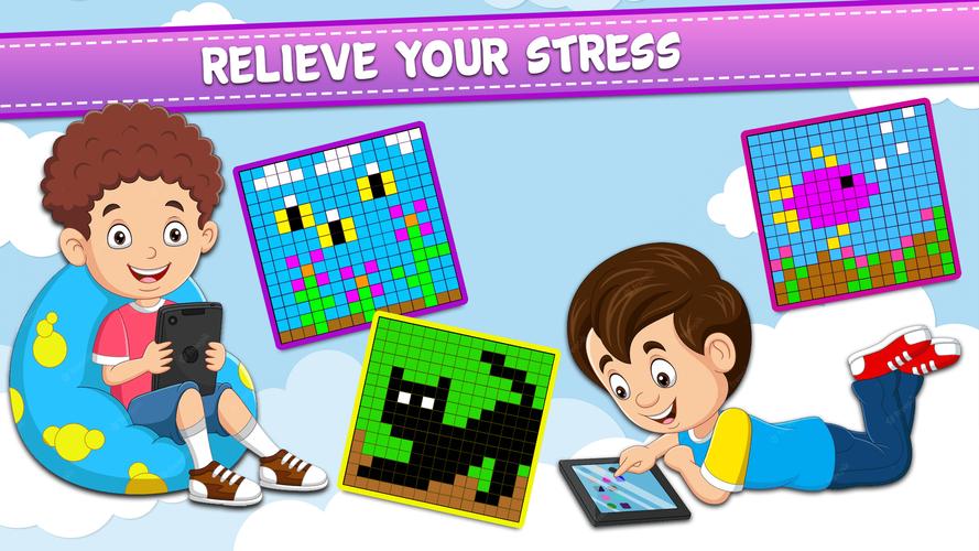 Pixel Art Coloring Games Скриншот 2