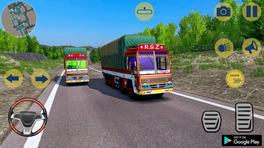Indian Truck Cargo Truck Games 螢幕截圖 0