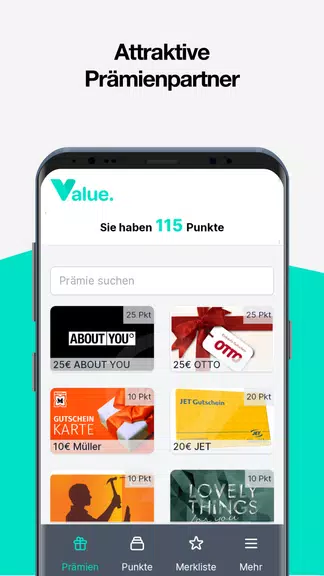 Value. Screenshot 2