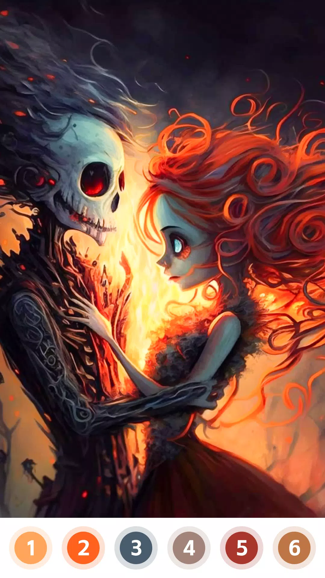 Love & Death Paint by Number Captura de pantalla 0