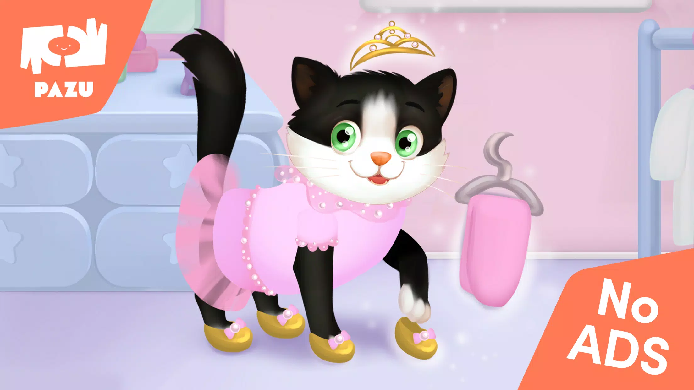 Cat game - Pet Care & Dress up Schermafbeelding 0