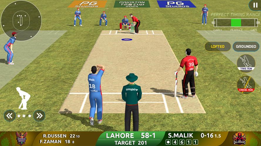 Cricket Game: Pakistan T20 Cup Captura de pantalla 0