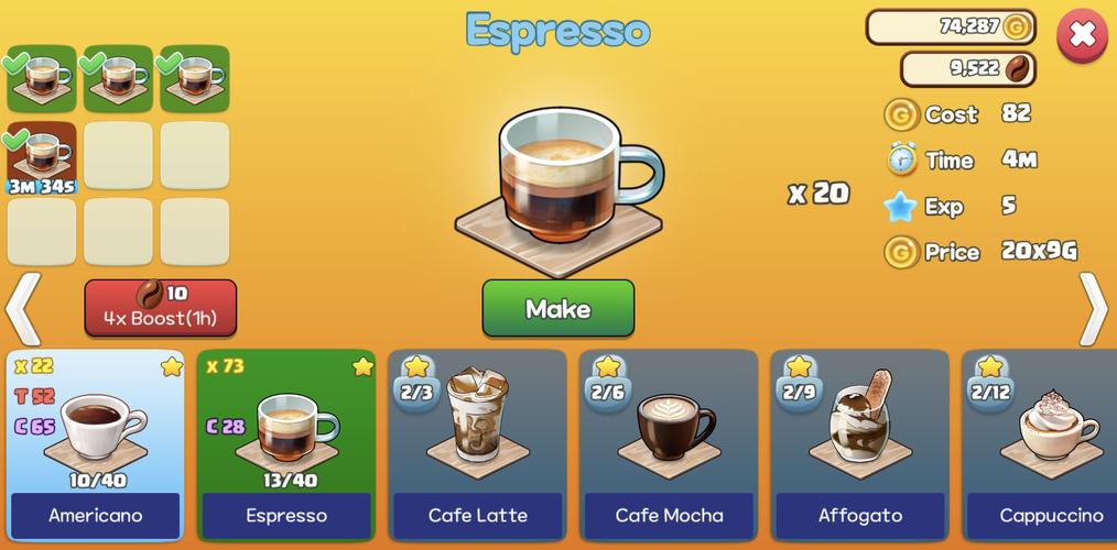 Hello Coffee Shop 螢幕截圖 1