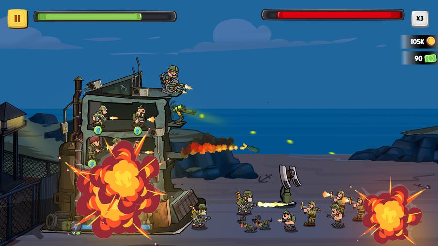 World War Army Defense: TD WW2 螢幕截圖 1