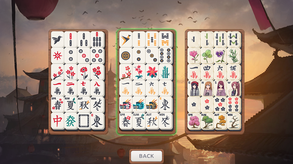 Mahjong Sakura - Oriental Mahjong Ekran Görüntüsü 1