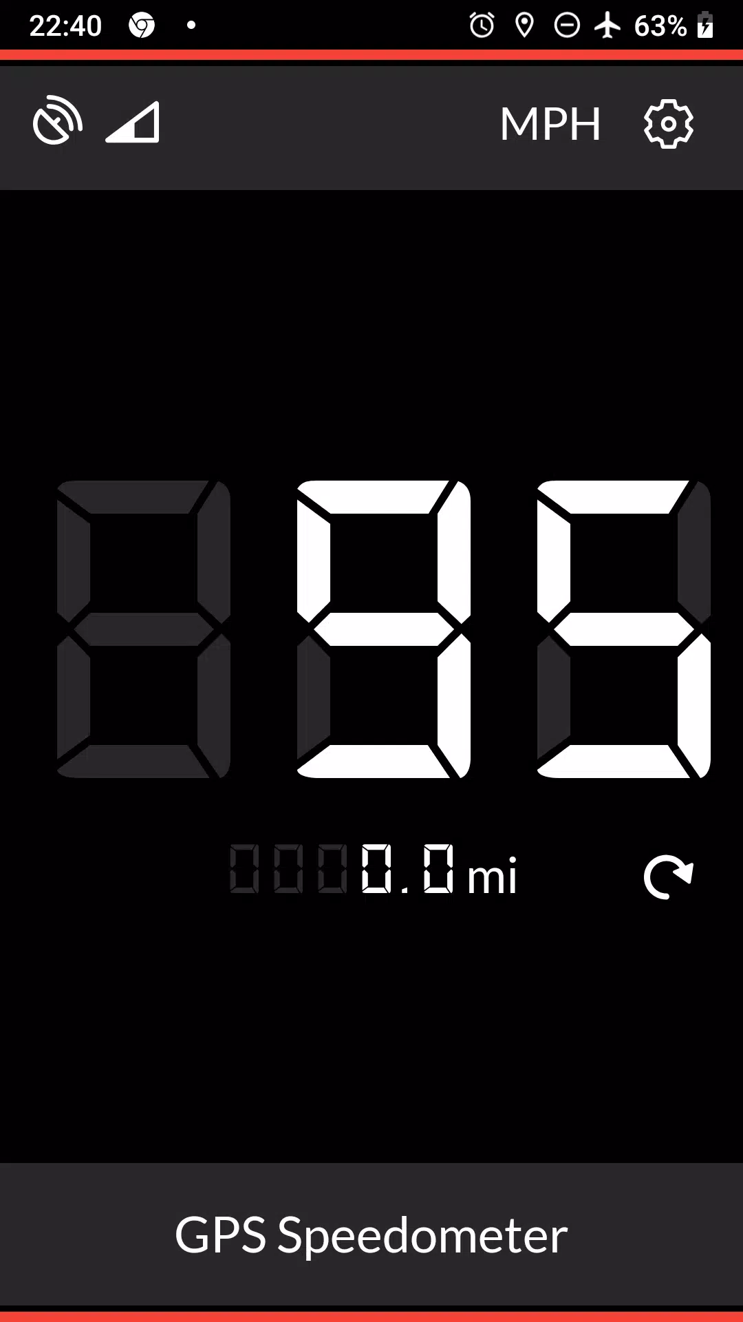 Schermata GPS Speedometer 0