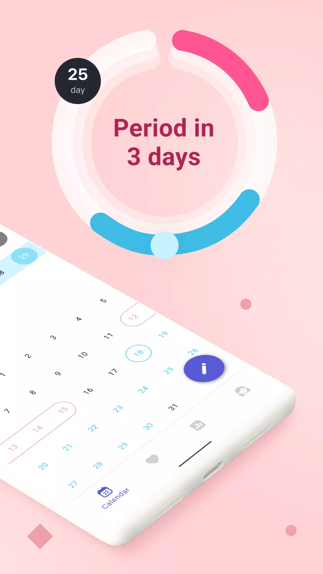 Clover－Period & Cycle Tracker Ekran Görüntüsü 1