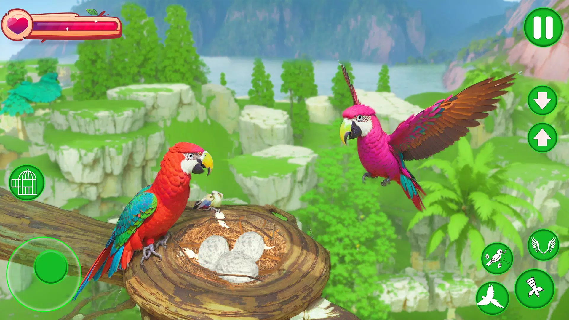 Parrot Bird Simulator Game स्क्रीनशॉट 2