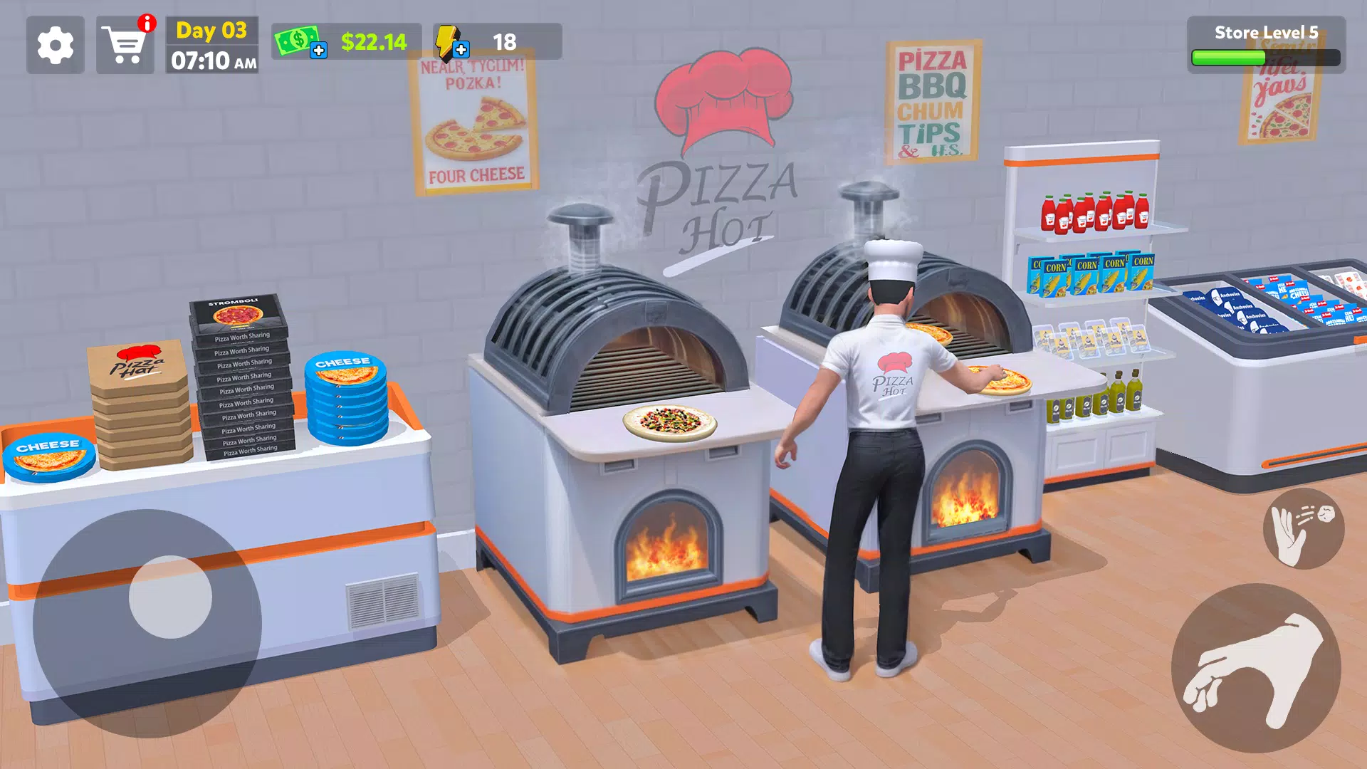 Pizza Shop Simulator 3D Ảnh chụp màn hình 1