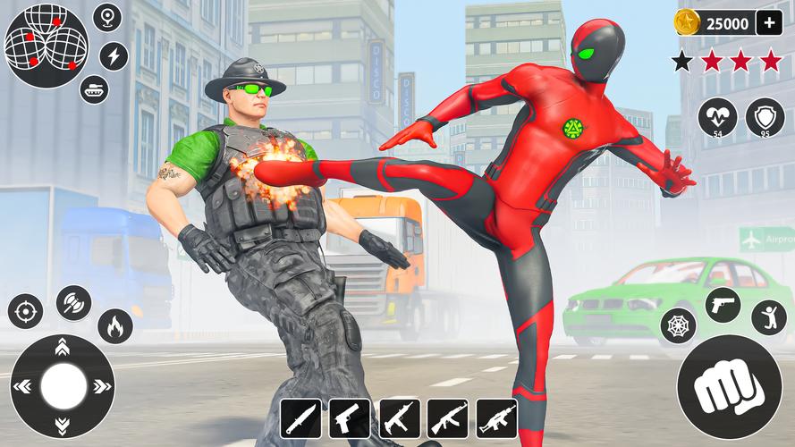 Rope Spider Hero: Spider Games 螢幕截圖 2