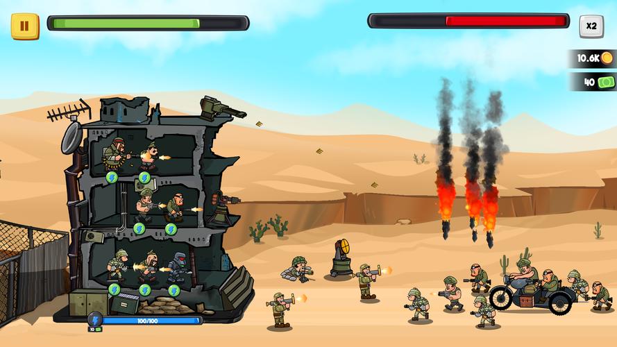 World War Army Defense: TD WW2 螢幕截圖 2