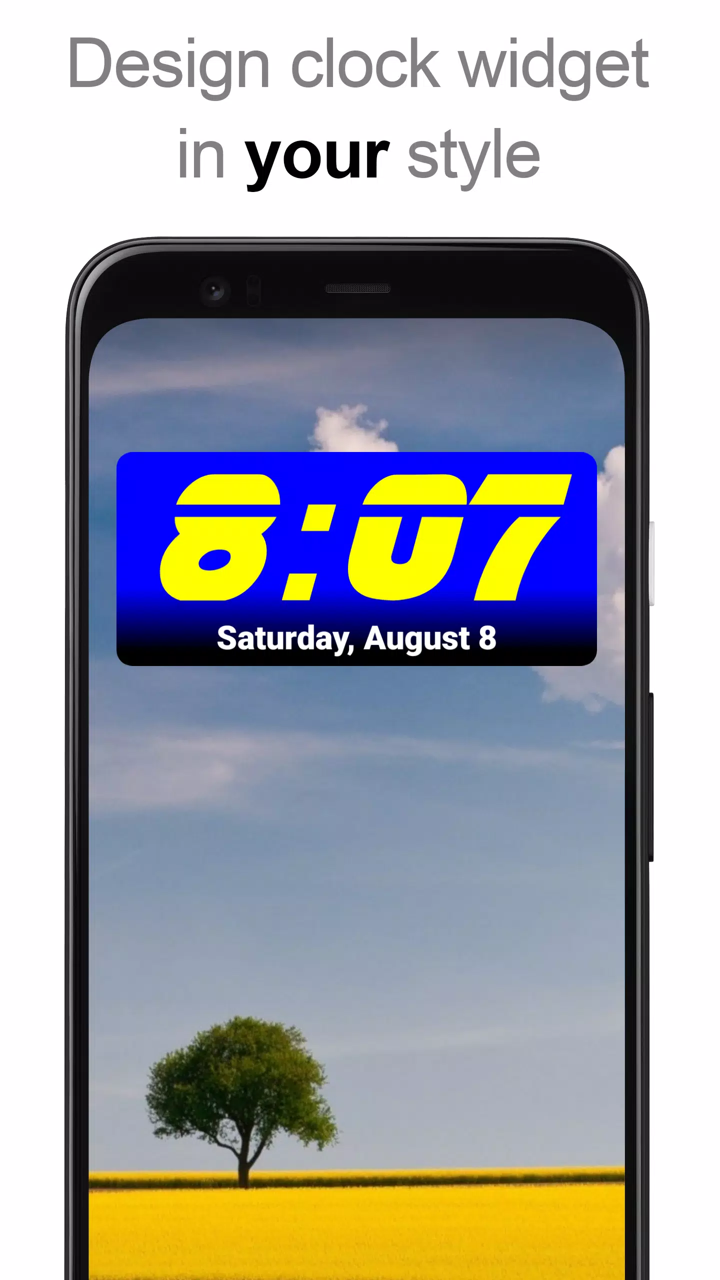 DIGI Clock Widget ဖန်သားပြင်ဓာတ်ပုံ 1