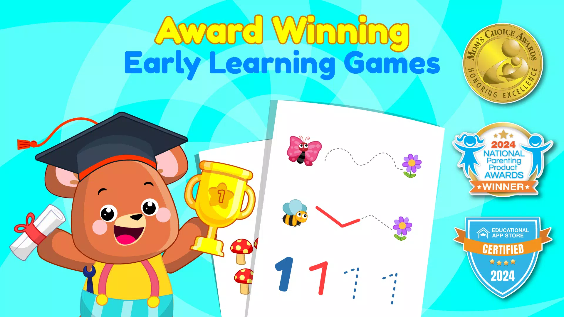 ElePant Kids Learning Games 2+ स्क्रीनशॉट 0