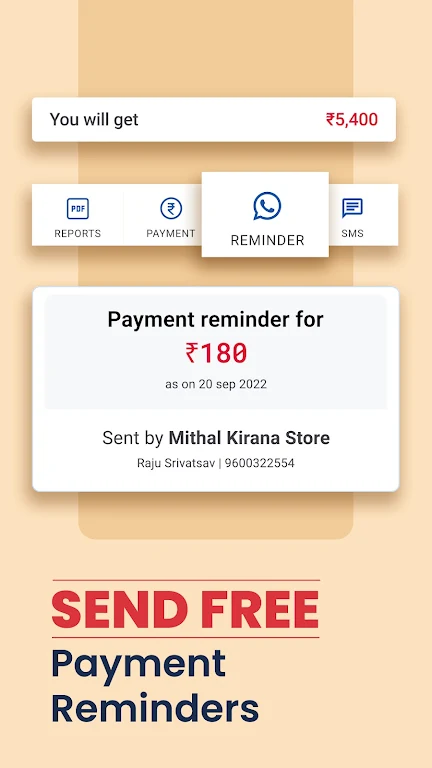 Khatabook Credit Account Book Tangkapan skrin 3