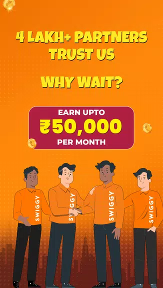 Schermata Swiggy Delivery Partner App 1