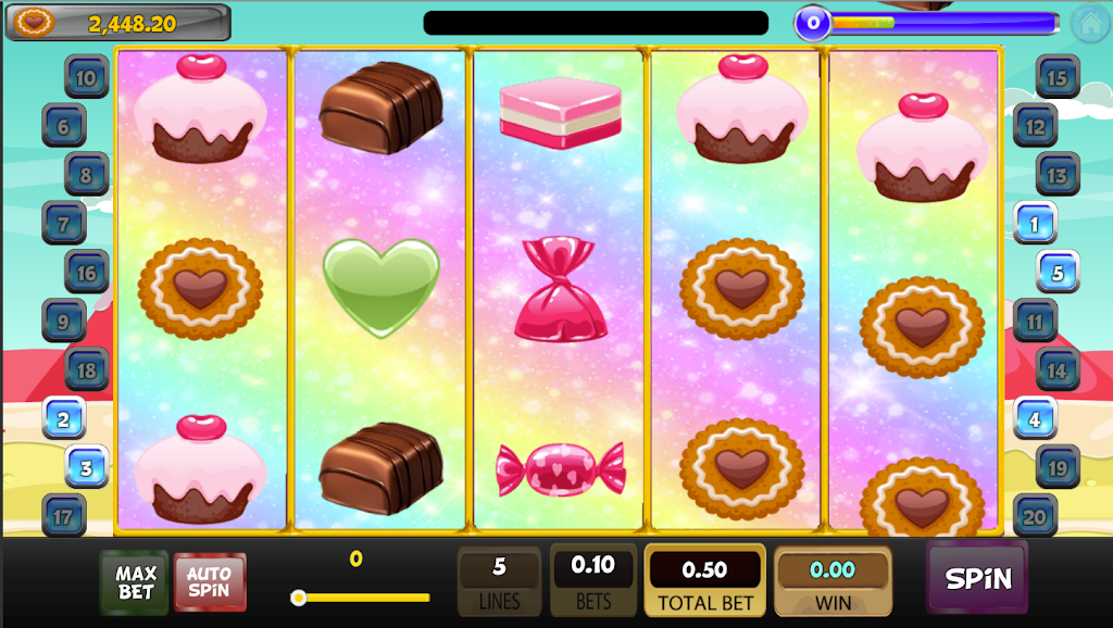 Candy Sweet Slot machine スクリーンショット 3