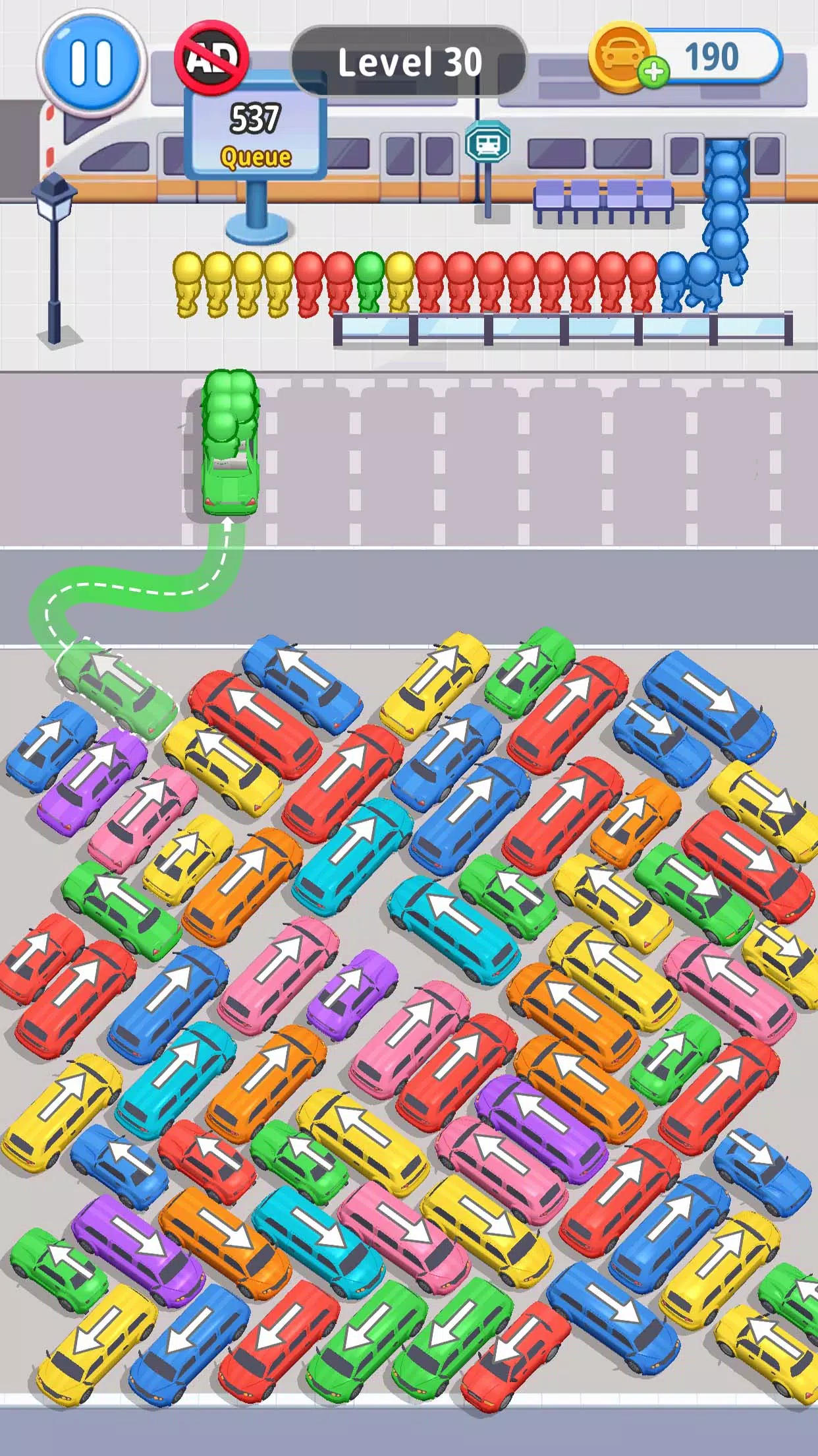 Car Jam Solver Schermafbeelding 0