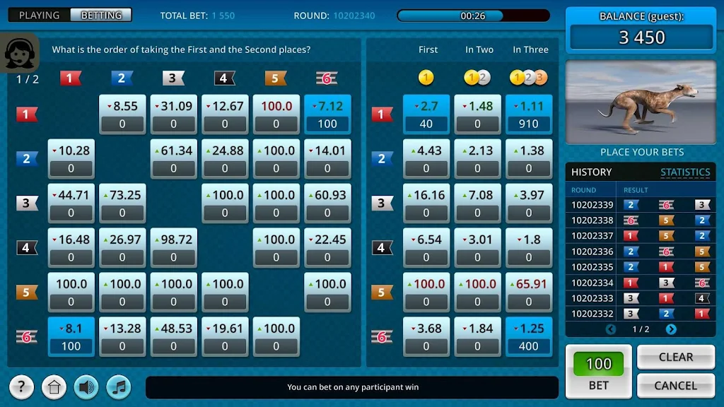 Dogs3D Races Betting Schermafbeelding 0