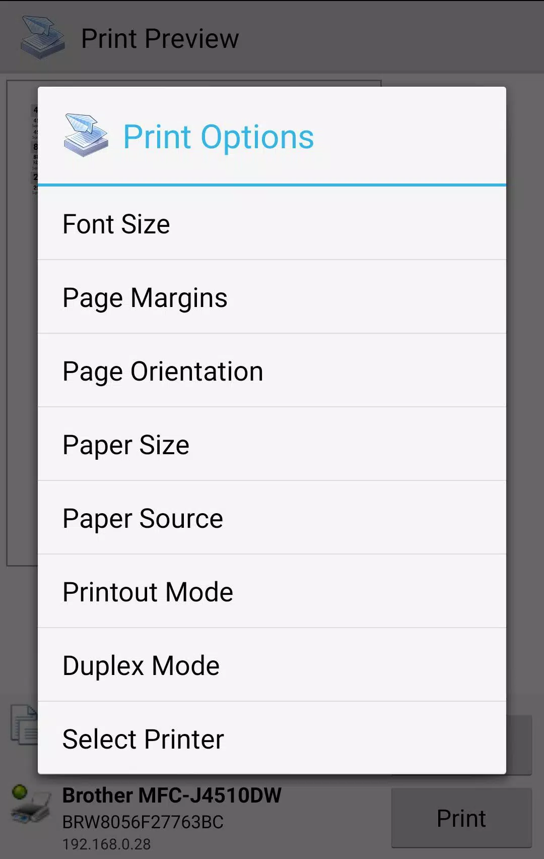 PrinterShare Mobile Print Screenshot 3