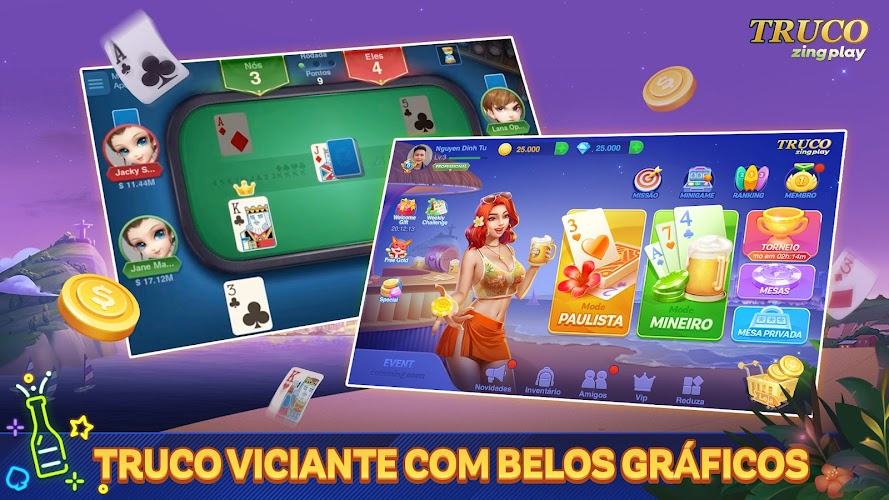 Truco ZingPlay: Jogo de cartas 스크린샷 2