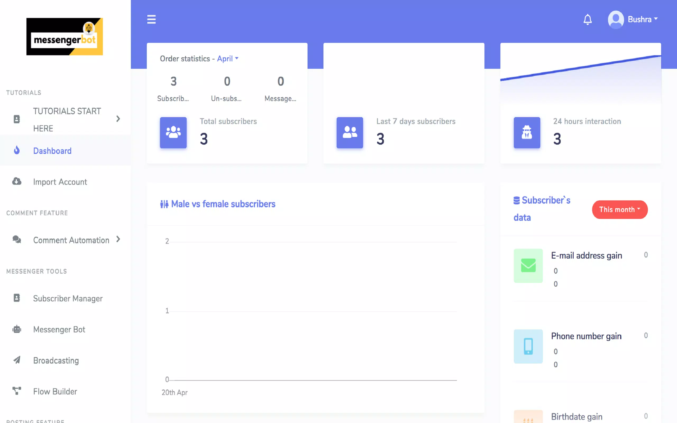 Messenger Bot Ảnh chụp màn hình 0