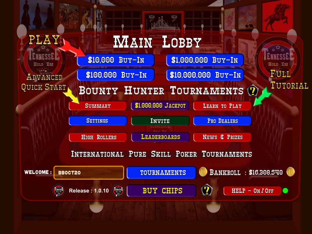 TENNESSEE HOLD ’EM - Skill Poker Tournaments Screenshot 3