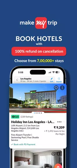 Schermata MakeMyTrip - Flights & Hotels 3