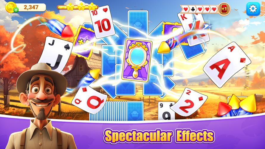 TriPeaks Solitaire Farm 스크린샷 0