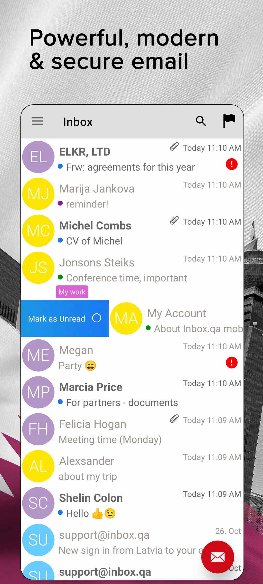Inbox.qa email スクリーンショット 0