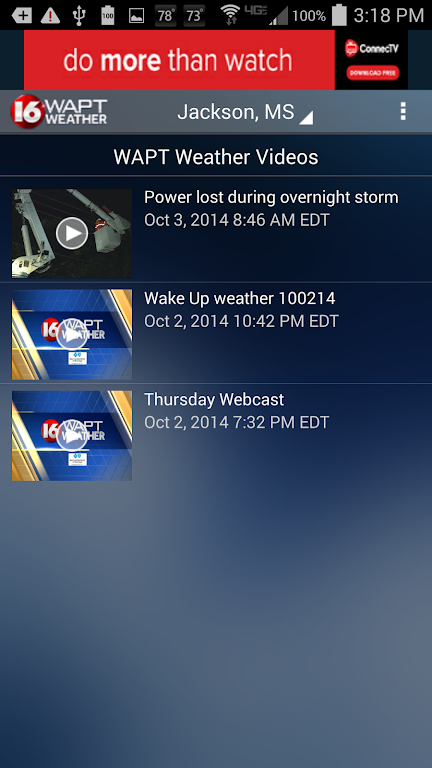 16 WAPT Weather ภาพหน้าจอ 3