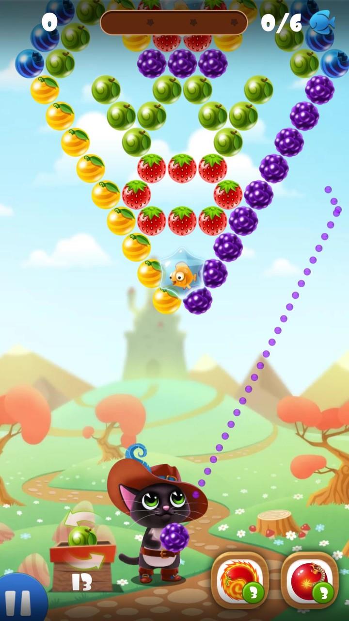 Fruity Cat - bubble shooter! Screenshot 0