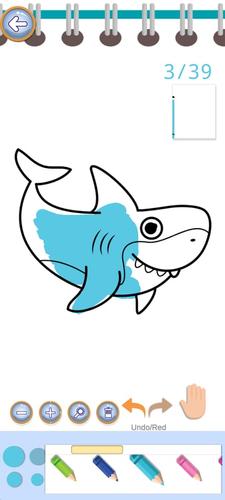 Baby Shark Coloring Book Schermafbeelding 0