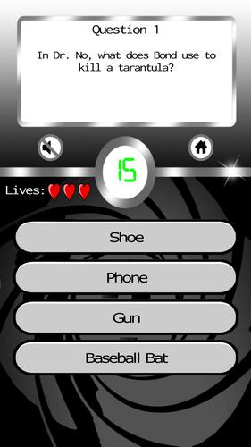 James Bond: Ultimate Fan Quiz スクリーンショット 1