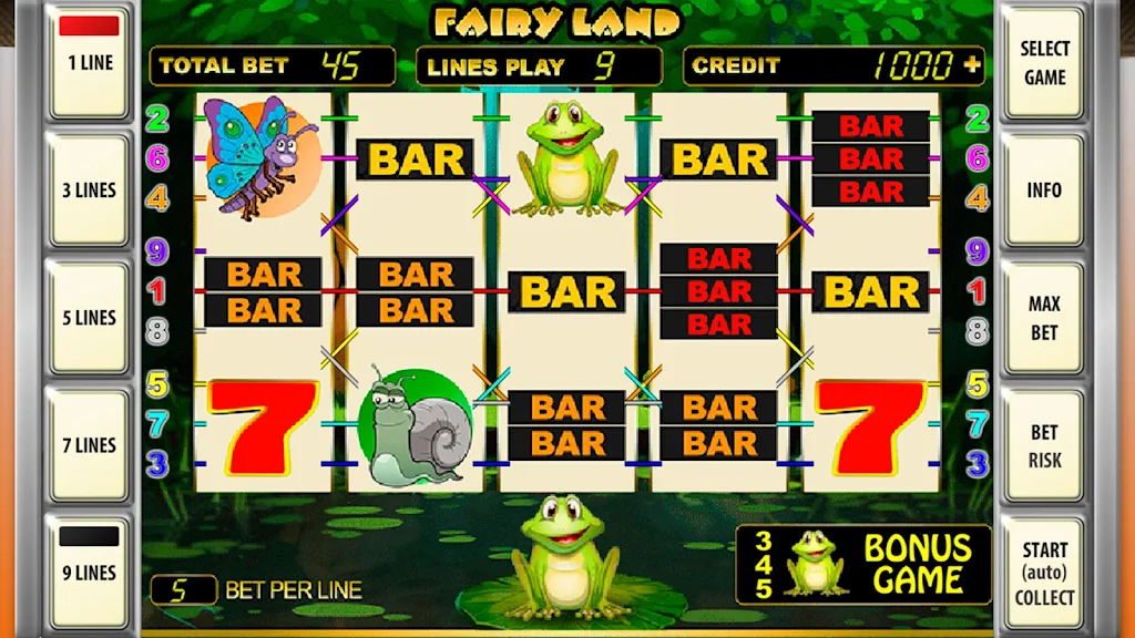 Slot machines Fairy Land Deluxe Schermafbeelding 1