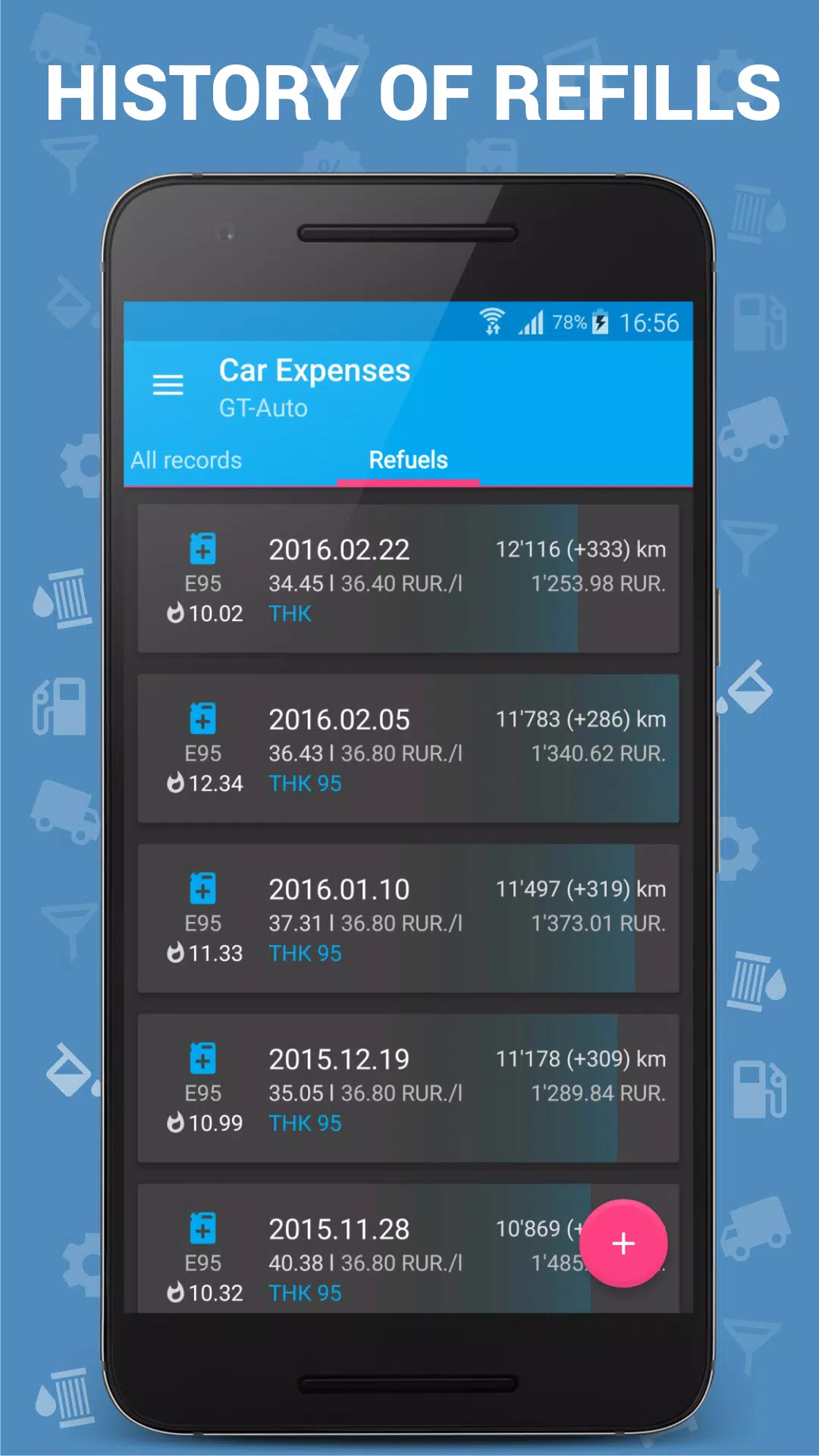 Car Expenses Manager ဖန်သားပြင်ဓာတ်ပုံ 2