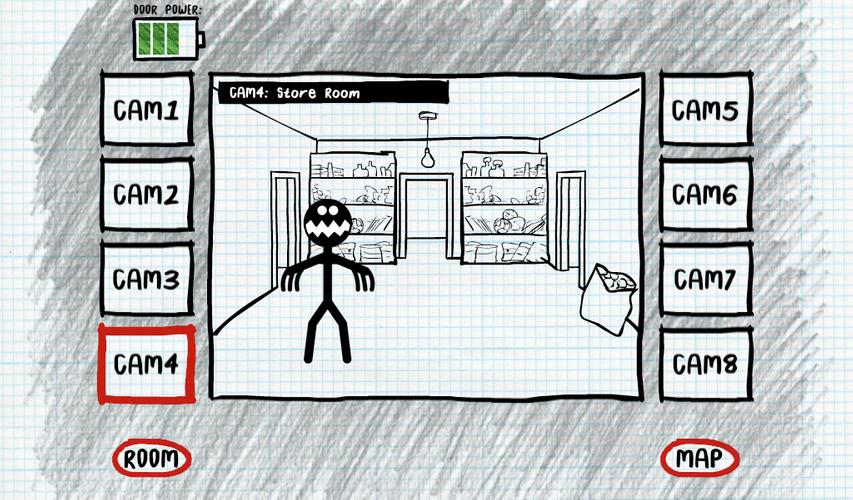 Stickman Five Nights Survival ဖန်သားပြင်ဓာတ်ပုံ 1