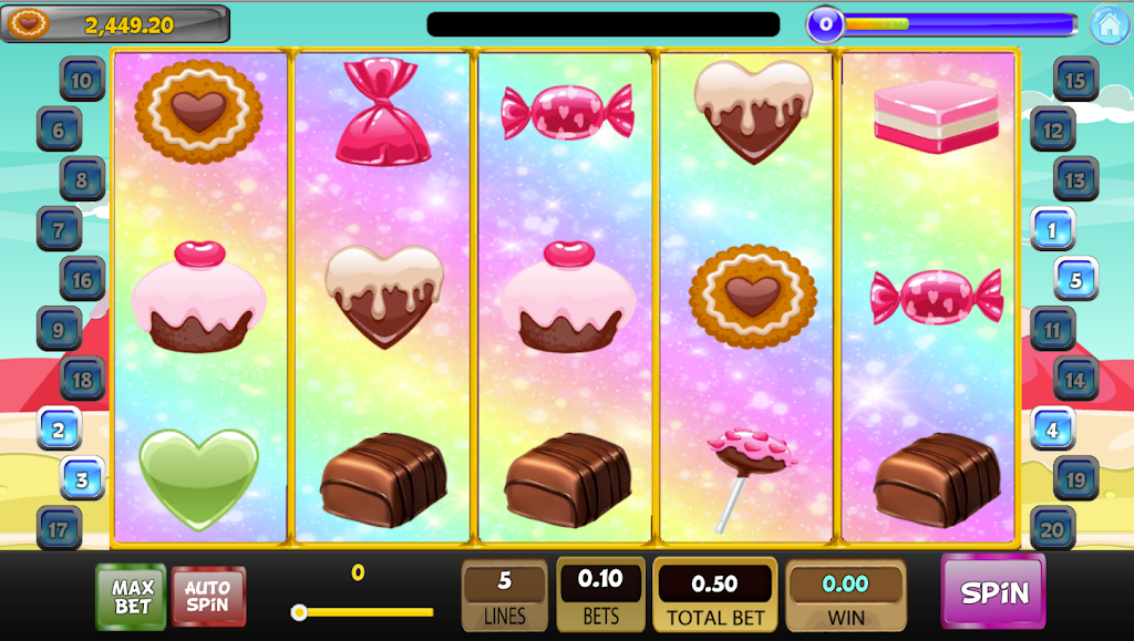 Candy Sweet Slot machine Captura de tela 0