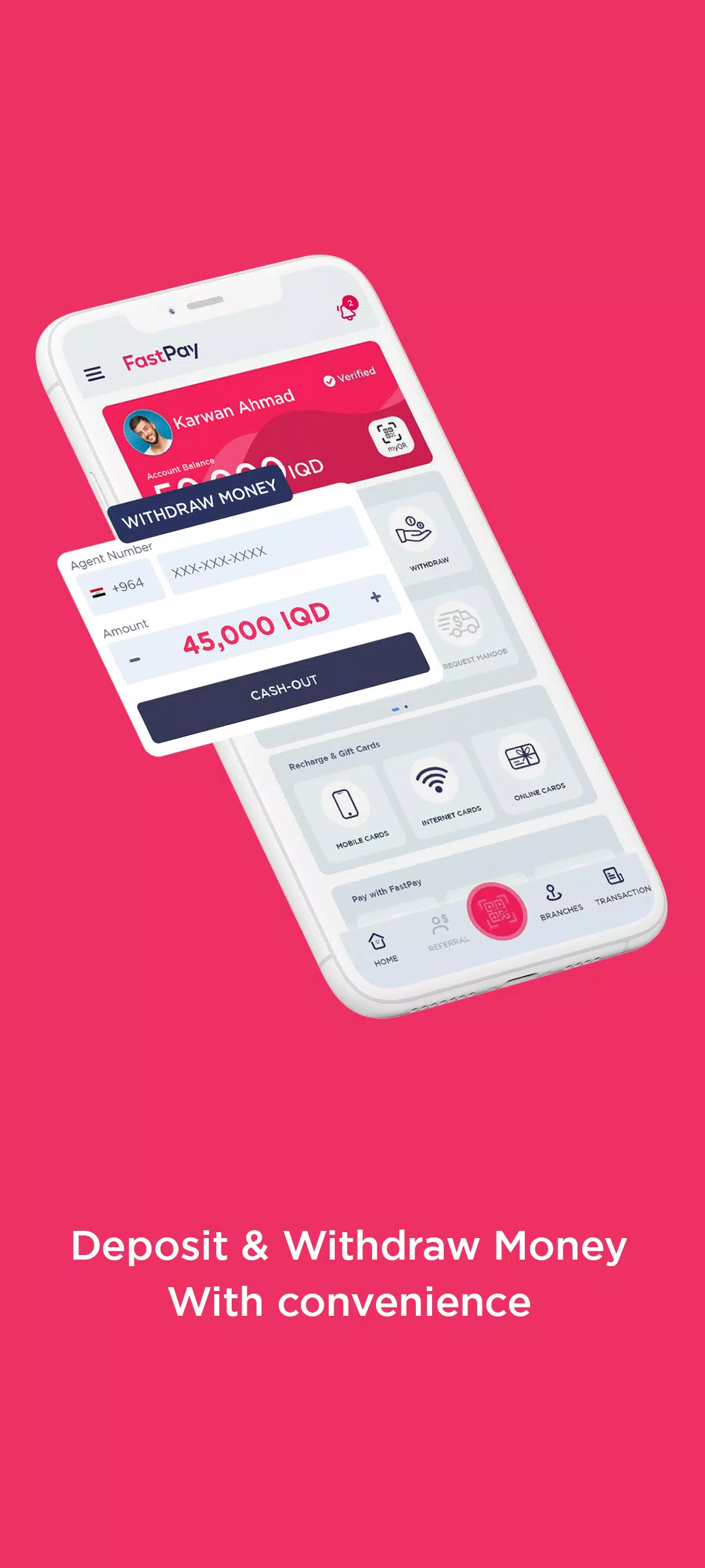 FastPay Wallet 螢幕截圖 2