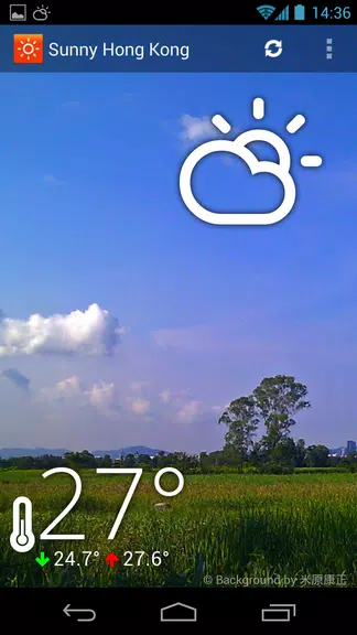 Sunny HK -Weather&Clock Widget Screenshot 0