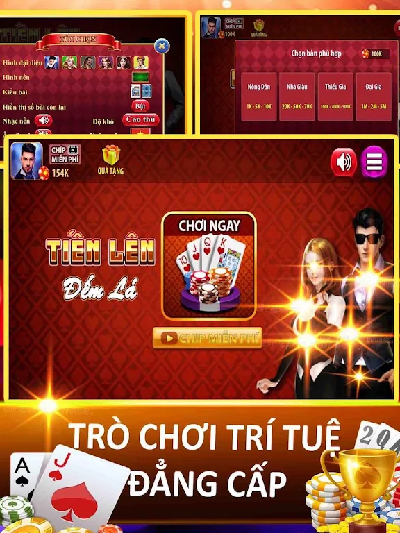 Tiến lên đếm lá - Thirteen - tien len offline Screenshot 0